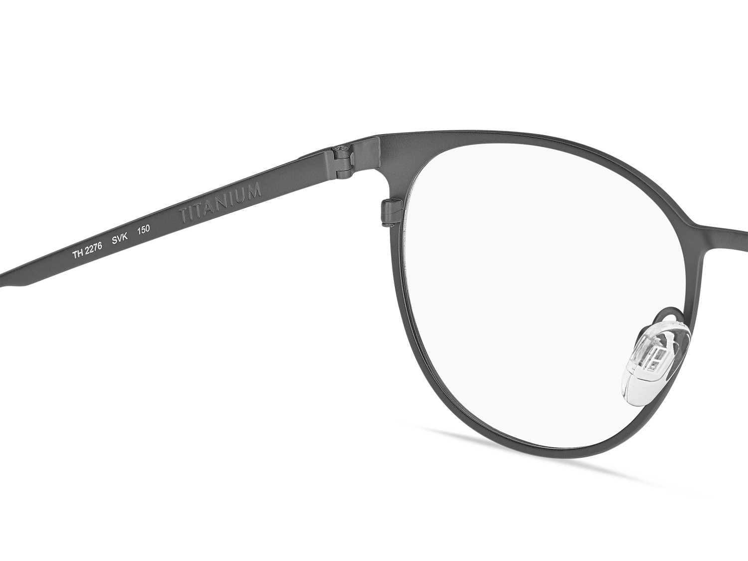 Occhiali da vista Tommy Hilfiger Th 2276 110037 SVK colore matte ruthenium black forma rotondo 
