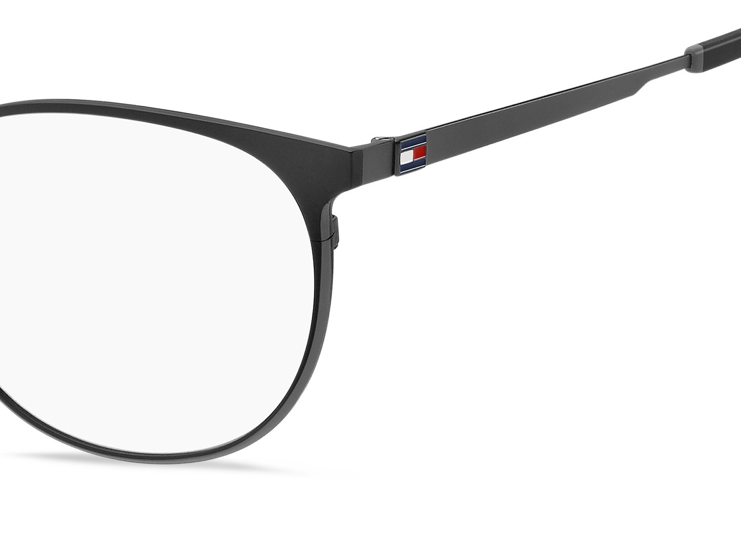 Occhiali da vista Tommy Hilfiger Th 2276 110037 TI7 colore matte black ruthenium forma rotondo 