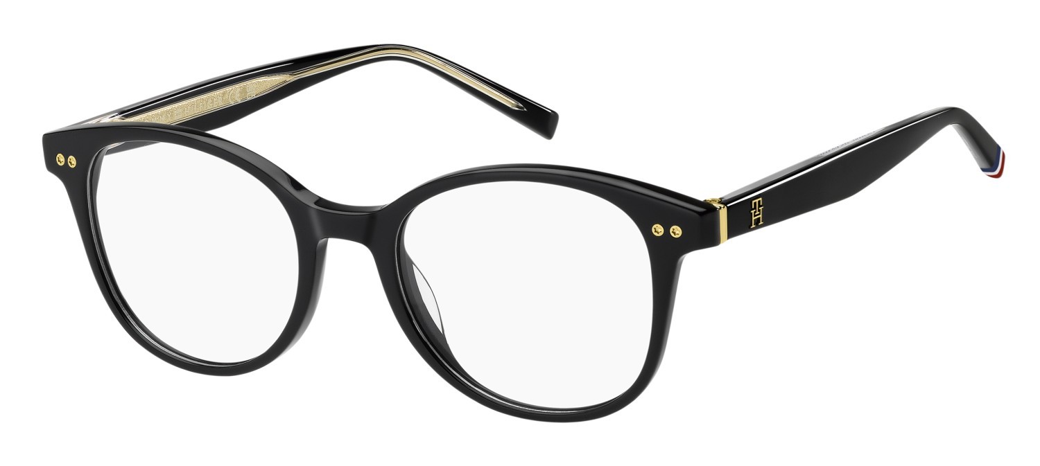 Eyeglasses Tommy Hilfiger Th 2290 110040 807 color black shape round 