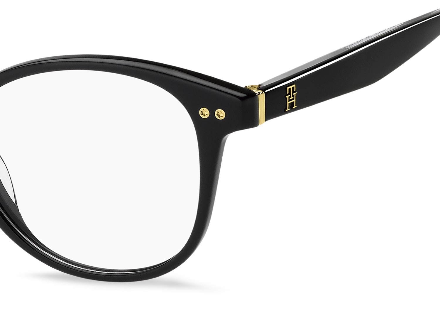Eyeglasses Tommy Hilfiger Th 2290 110040 807 color black shape round 