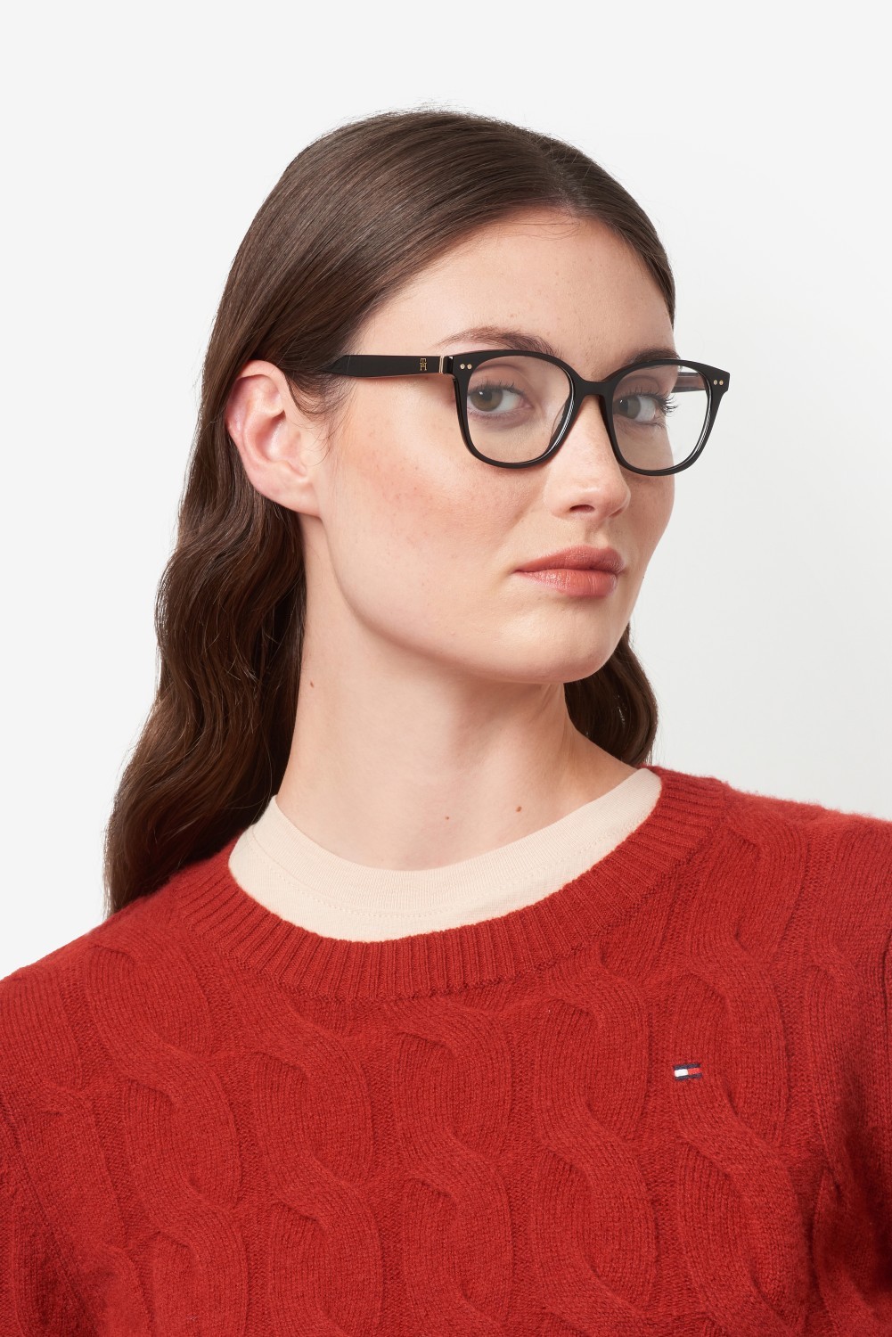 Occhiali da vista Tommy Hilfiger Th 2291 110041 807 colore black forma quadrato 