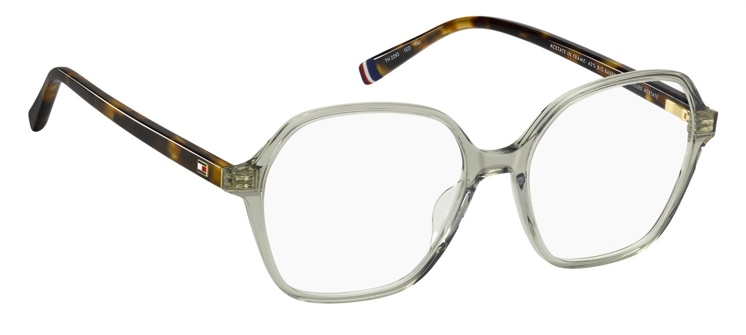 Occhiali da vista Tommy Hilfiger Th 2293 110042 1ED colore green forma quadrato 