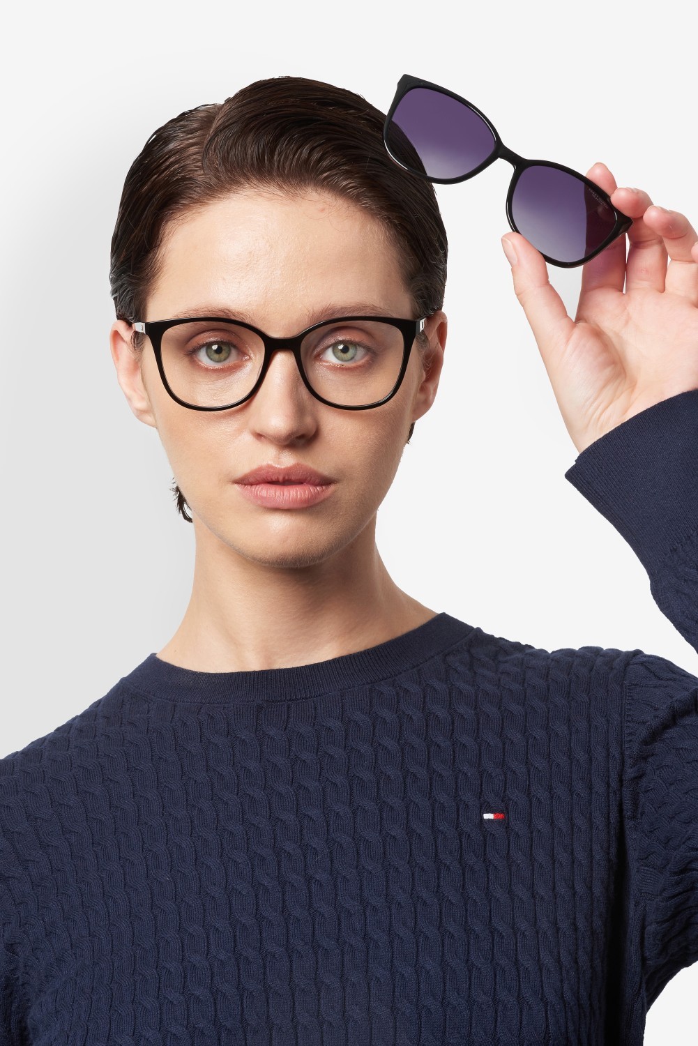 Eyeglasses Tommy Hilfiger Th 2294/C 110043 807 shape cat eye 