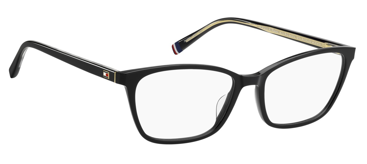 Eyeglasses Tommy Hilfiger Th 2295 110044 807 color black shape cat eye 