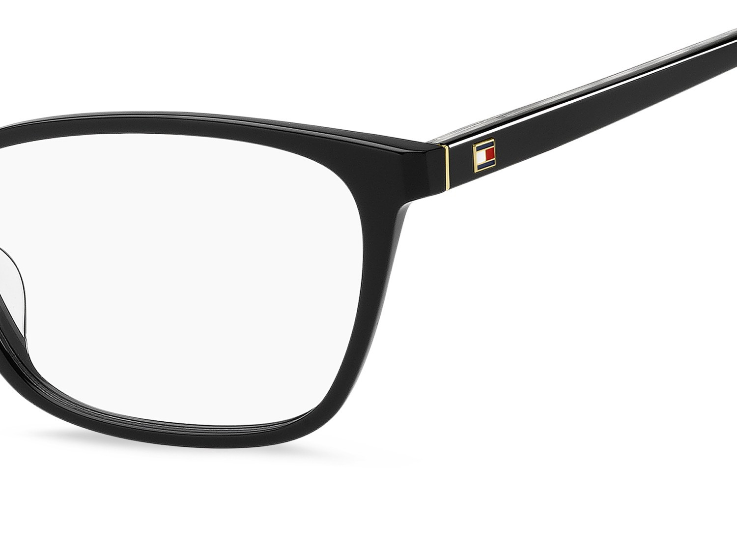 Eyeglasses Tommy Hilfiger Th 2295 110044 807 color black shape cat eye 