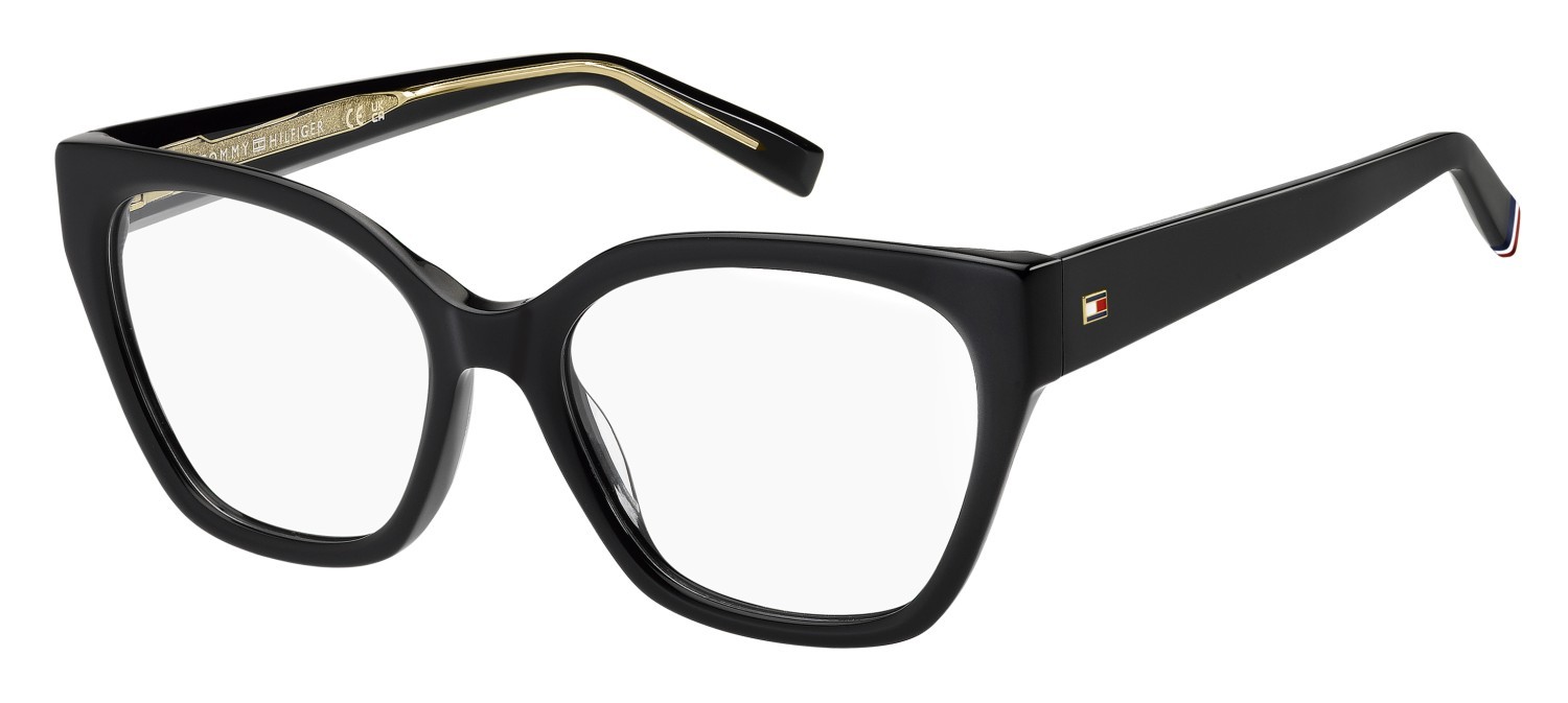 Eyeglasses Tommy Hilfiger Th 2265 110045 807 color black shape cat eye 