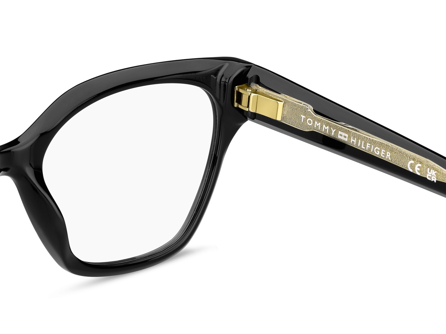 Eyeglasses Tommy Hilfiger Th 2265 110045 807 color black shape cat eye 