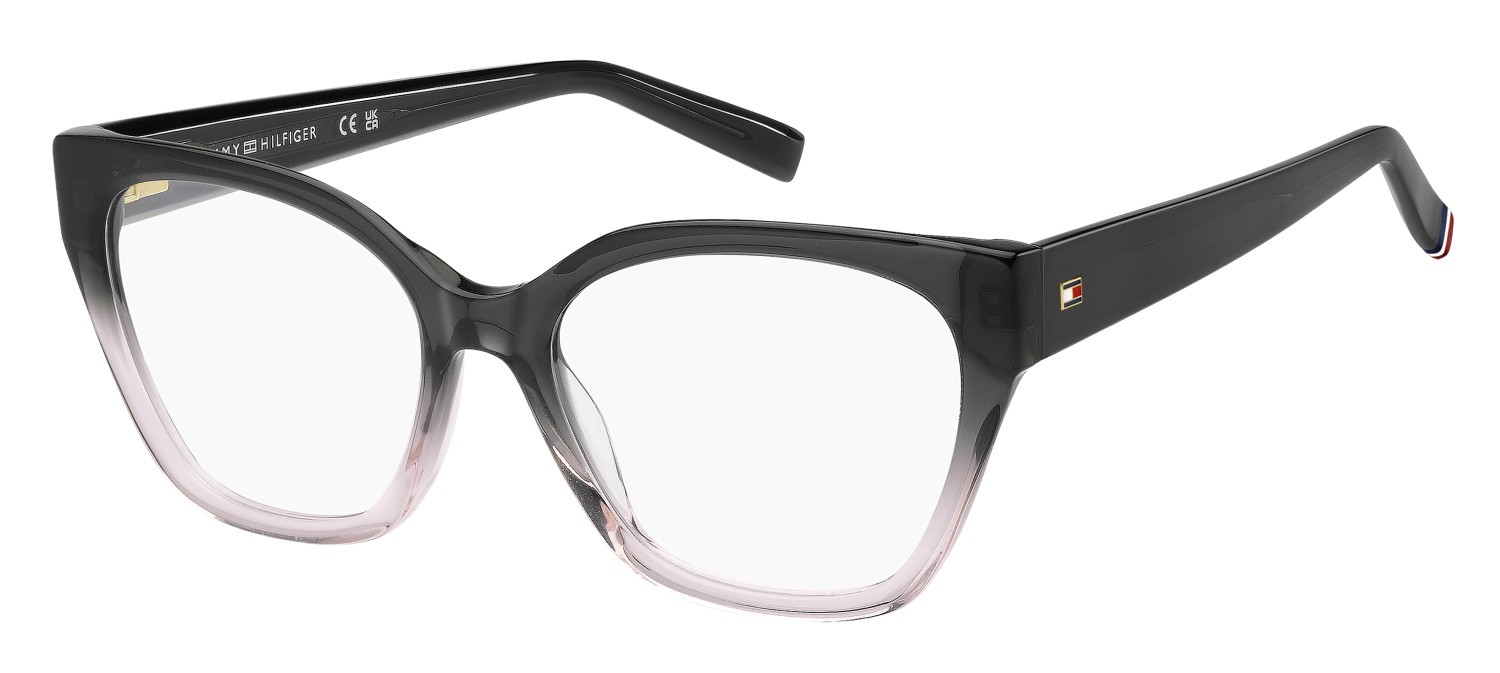 Occhiali da vista Tommy Hilfiger Th 2265 110045 HAQ colore shaded grey pink forma cat eye 