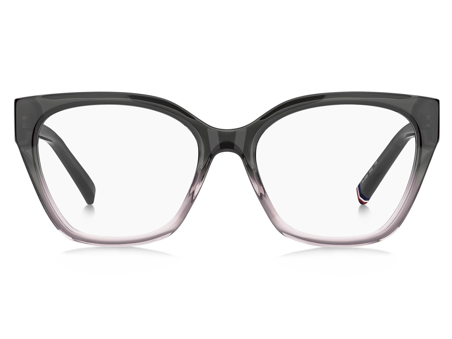 Occhiali da vista Tommy Hilfiger Th 2265 110045 HAQ colore shaded grey pink forma cat eye 