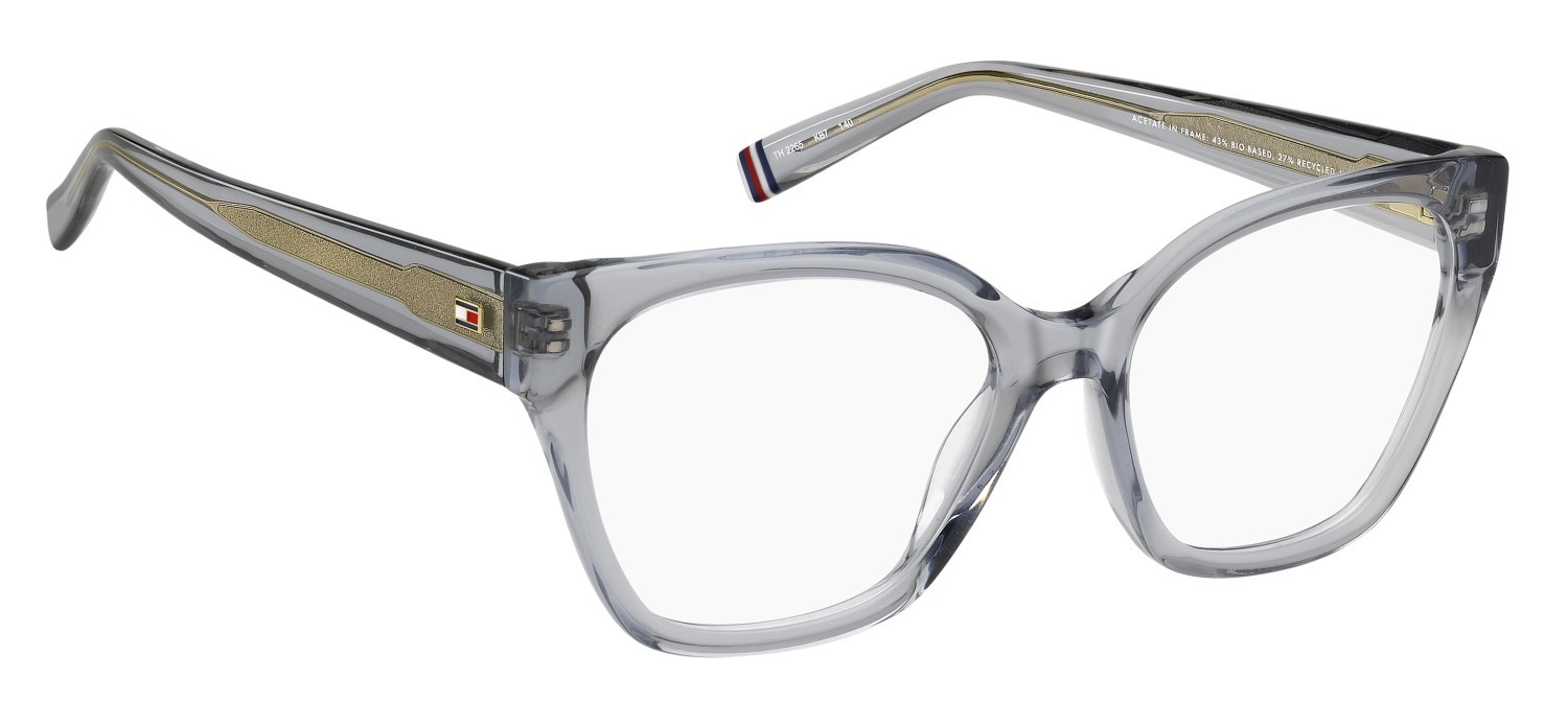 Eyeglasses Tommy Hilfiger Th 2265 110045 KB7 color grey shape cat eye 