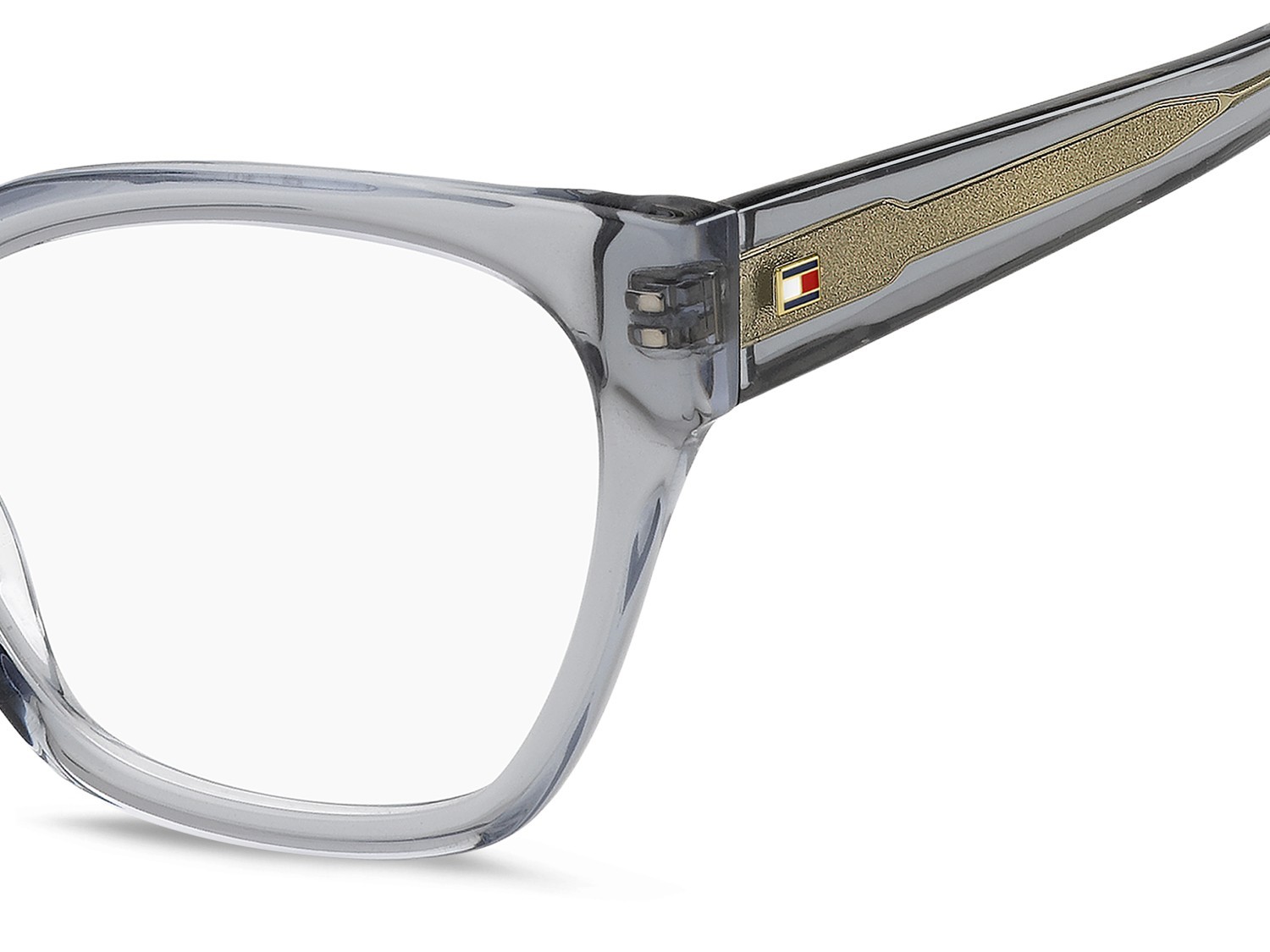 Eyeglasses Tommy Hilfiger Th 2265 110045 KB7 color grey shape cat eye 