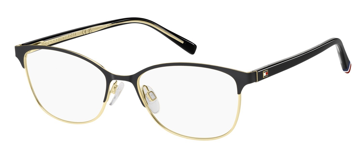 Eyeglasses Tommy Hilfiger Th 2296 110046 2M2 color black gold shape cat eye 