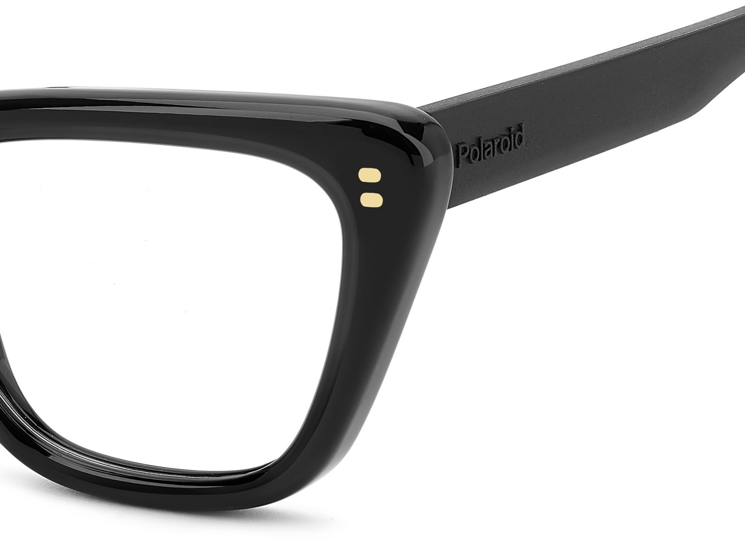 Eyeglasses Polaroid Pld D575 110047 807 color black shape cat eye 