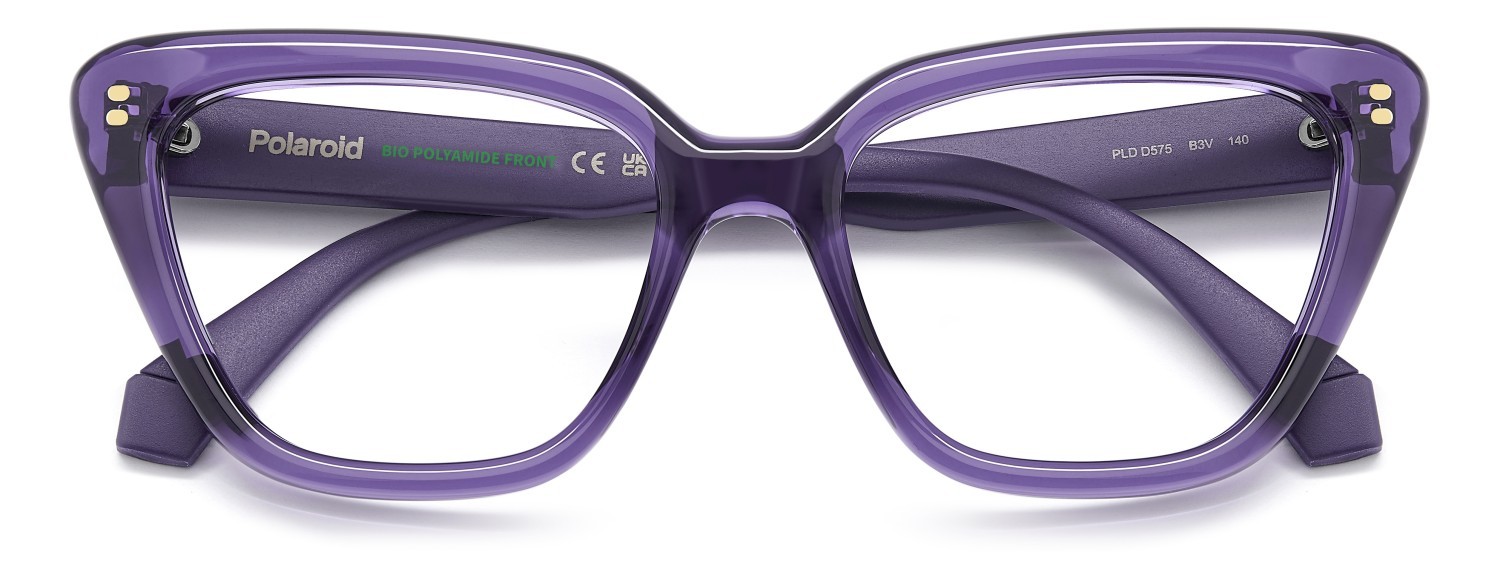 Eyeglasses Polaroid Pld D575 110047 B3V color violet shape cat eye 