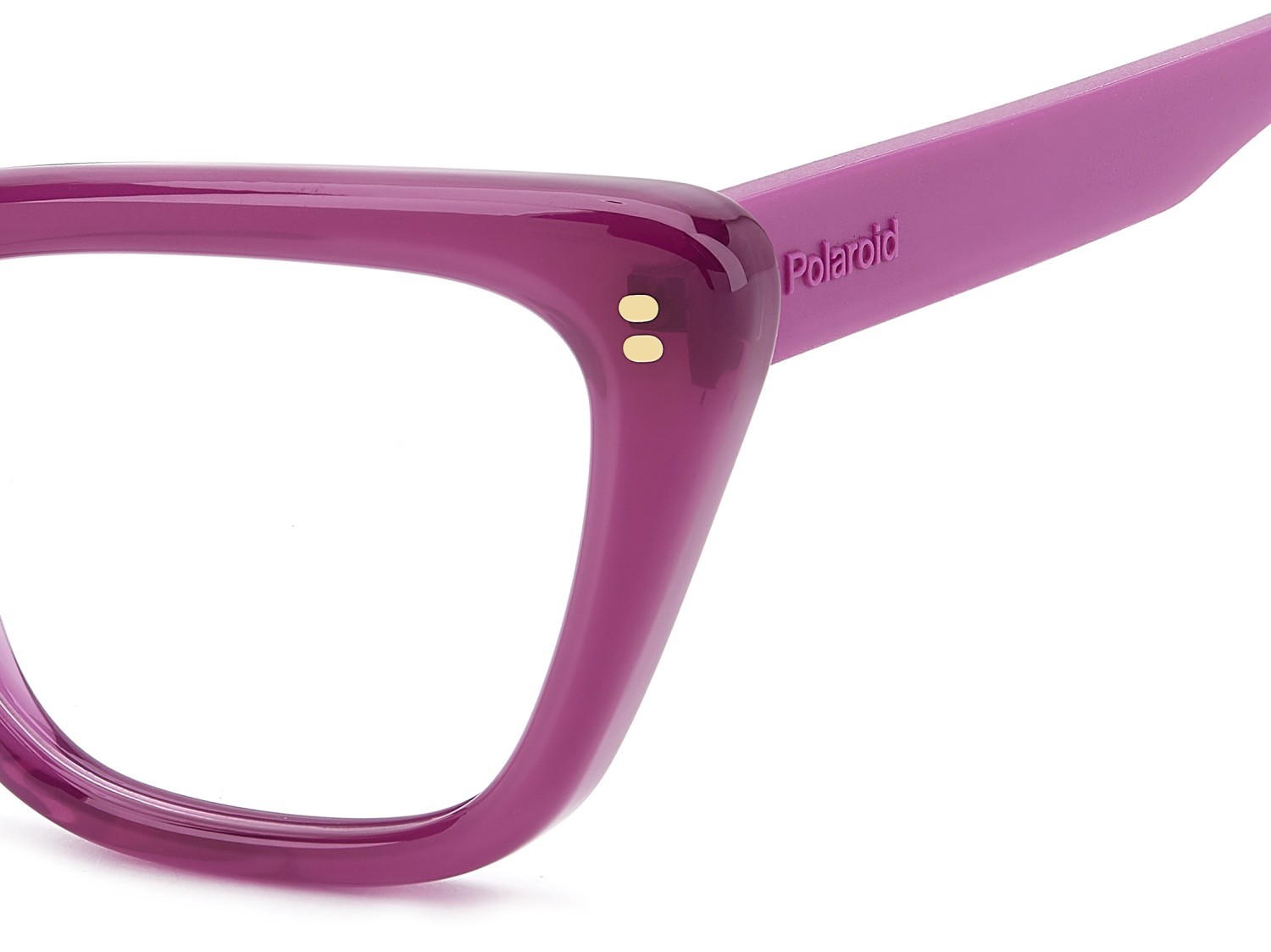 Eyeglasses Polaroid Pld D575 110047 MU1 color fuchsia shape cat eye 