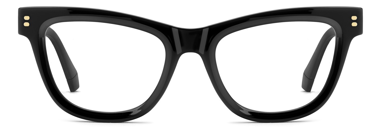 Eyeglasses Polaroid Pld D576 110048 807 color black shape cat eye 