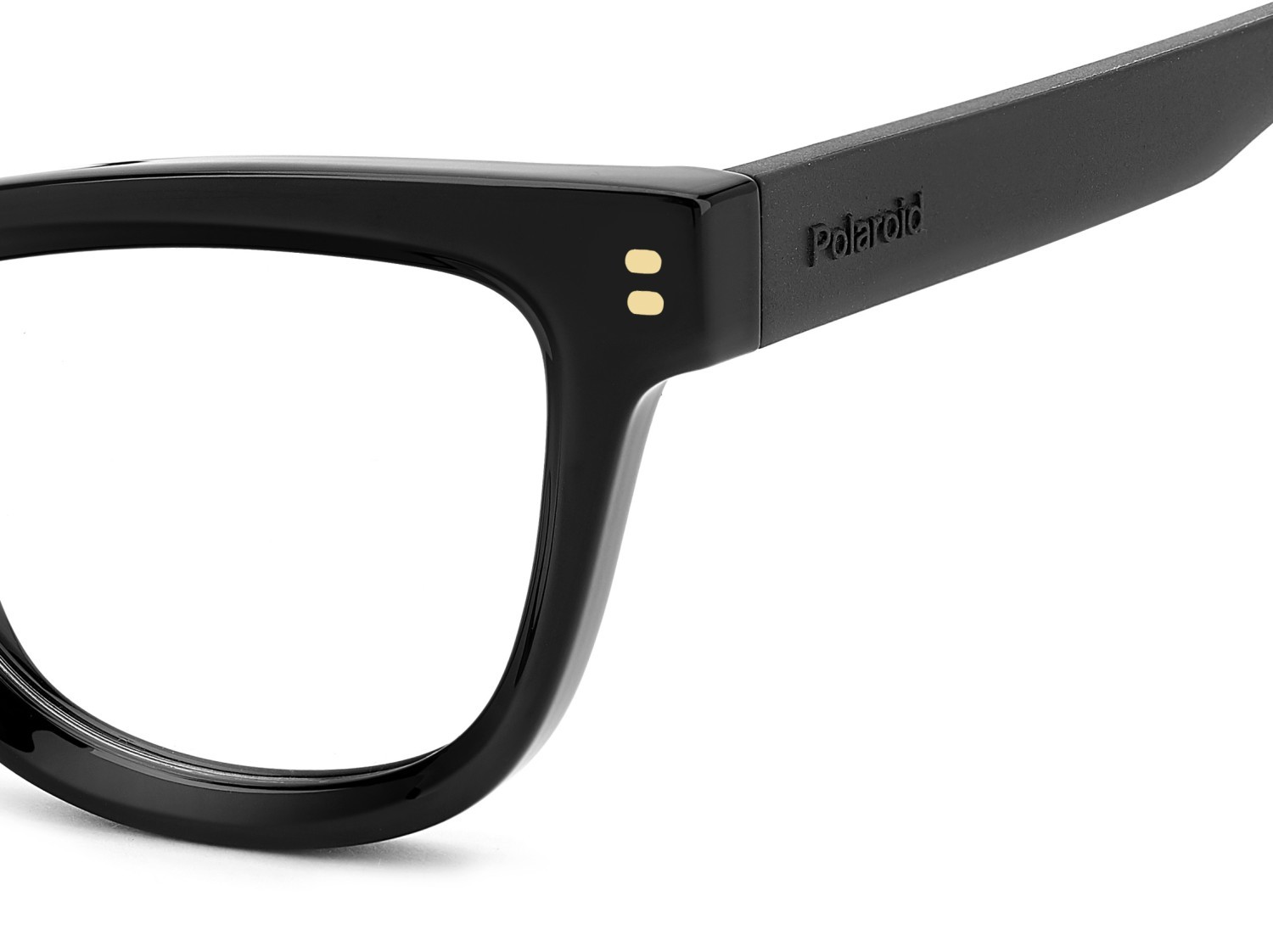 Eyeglasses Polaroid Pld D576 110048 807 color black shape cat eye 