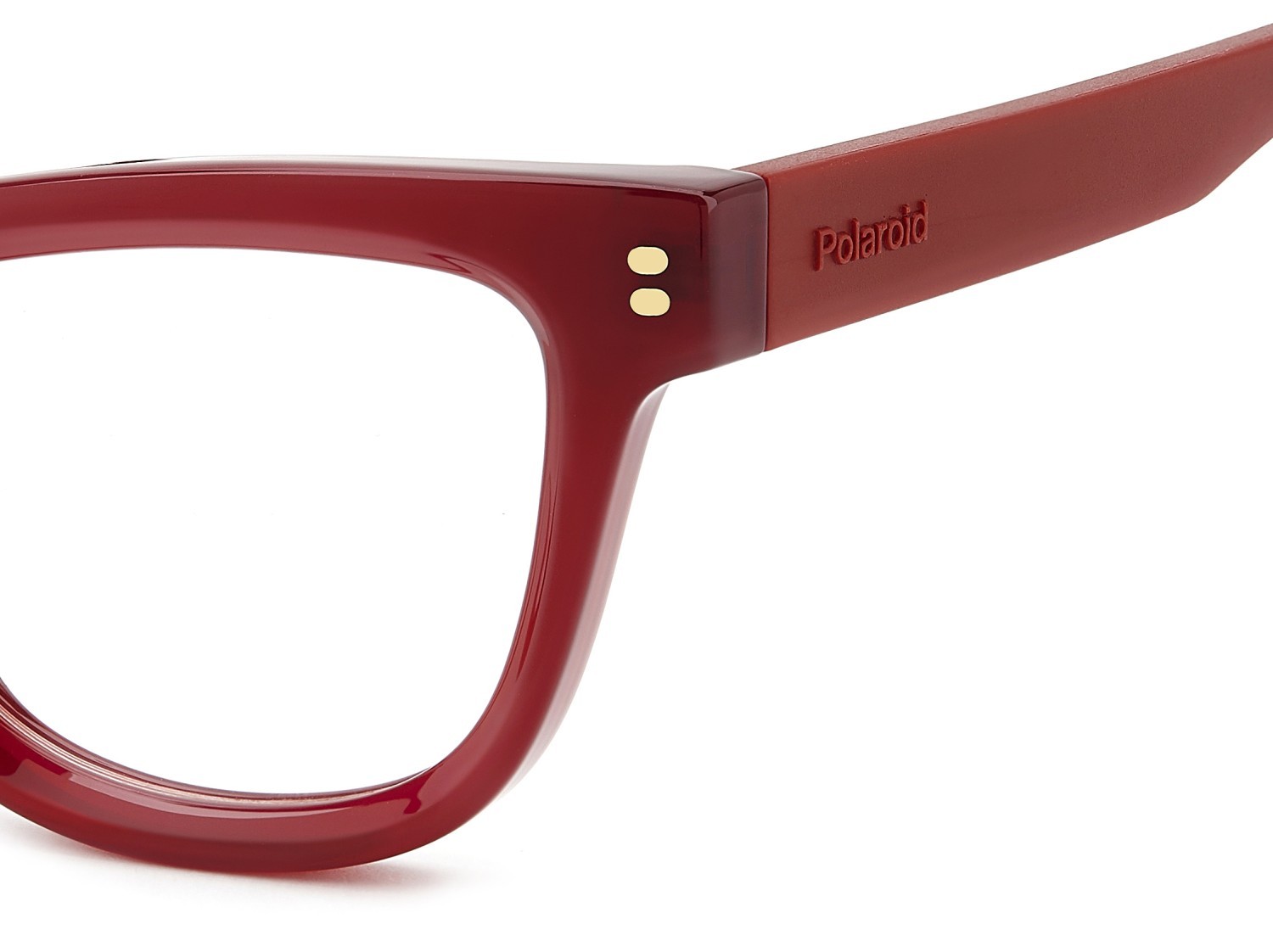 Eyeglasses Polaroid Pld D576 110048 C9A color red shape cat eye 