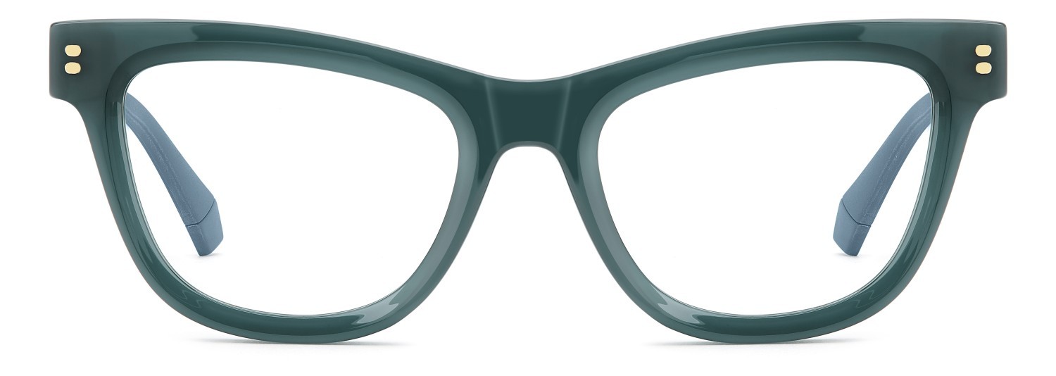 Eyeglasses Polaroid Pld D576 110048 ZI9 color teal shape cat eye 