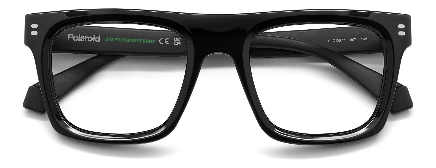 Eyeglasses Polaroid Pld D577 110049 807 color black shape rectangle 