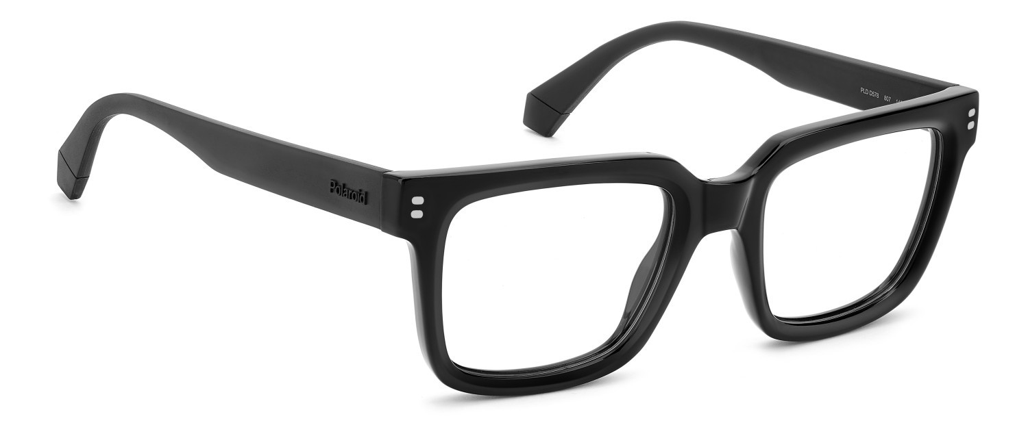 Eyeglasses Polaroid Pld D578 110050 807 color black shape square 