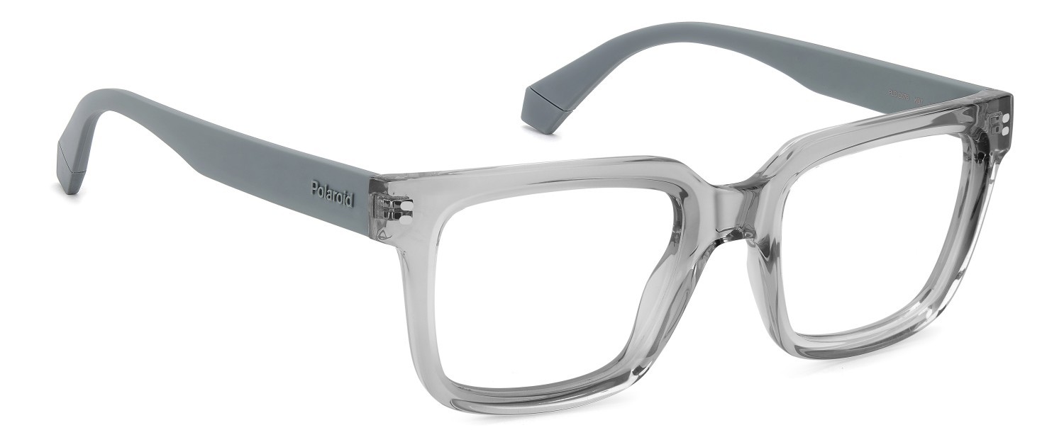 Eyeglasses Polaroid Pld D578 110050 KB7 color grey shape square 