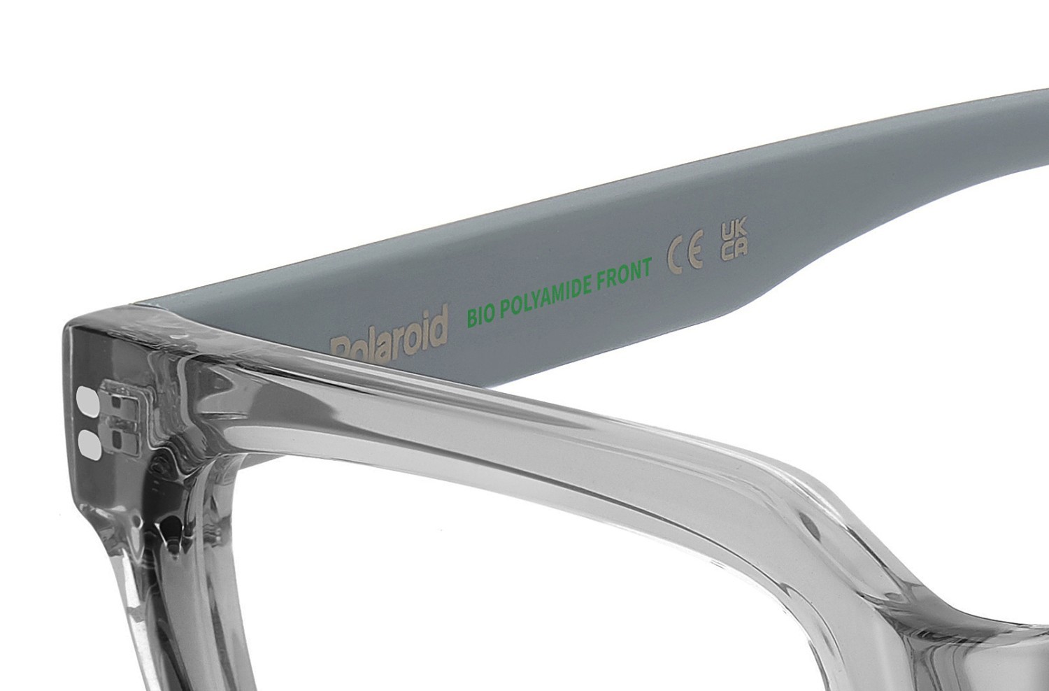 Eyeglasses Polaroid Pld D578 110050 KB7 color grey shape square 