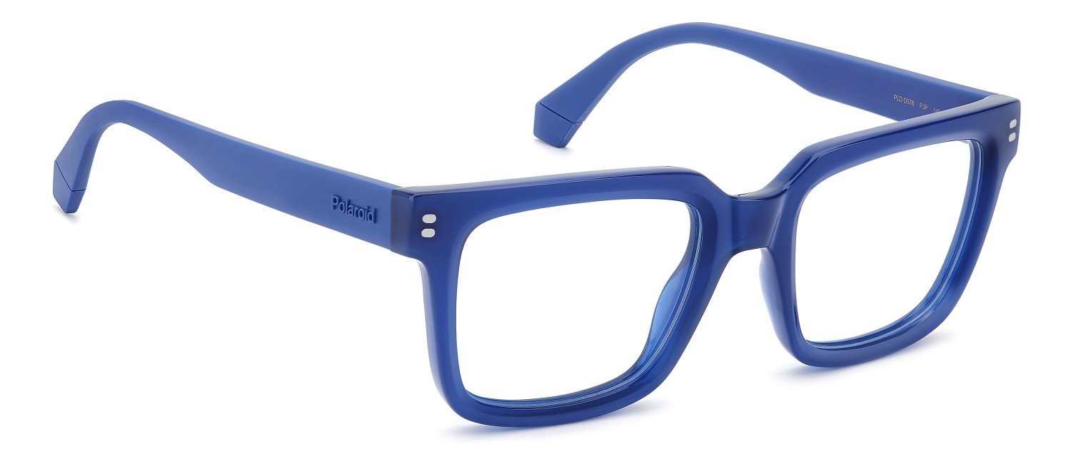 Eyeglasses Polaroid Pld D578 110050 PJP color blue shape square 