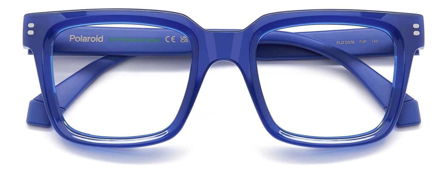 Eyeglasses Polaroid Pld D578 110050 PJP color blue shape square 