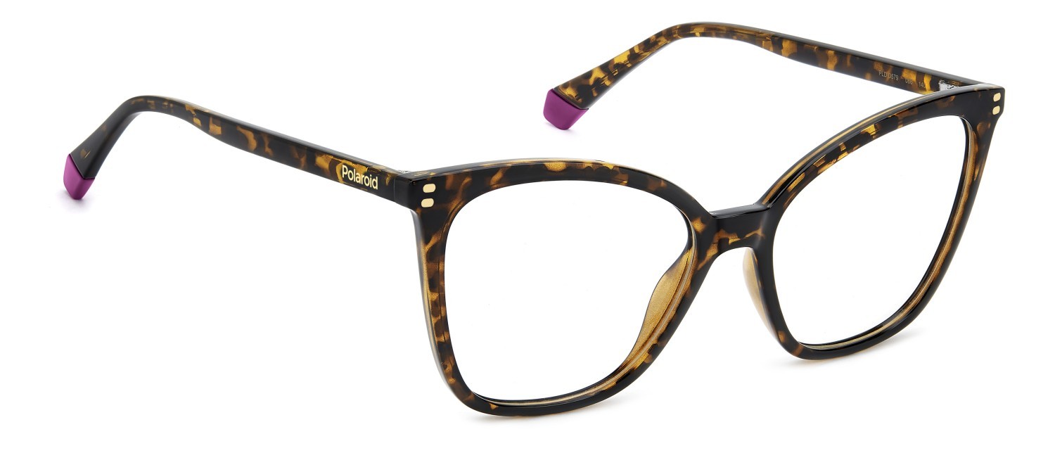 Eyeglasses Polaroid Pld D579 110051 086 color havana shape cat eye 