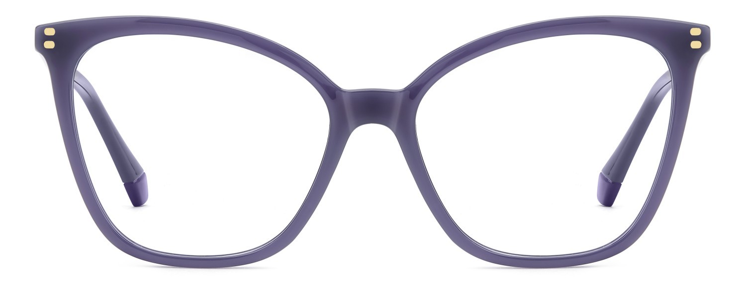 Eyeglasses Polaroid Pld D579 110051 B3V color violet shape cat eye 