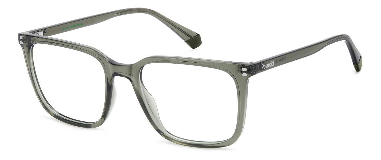 Eyeglasses Polaroid Pld D580 110052 3U5 color grey green shape square 