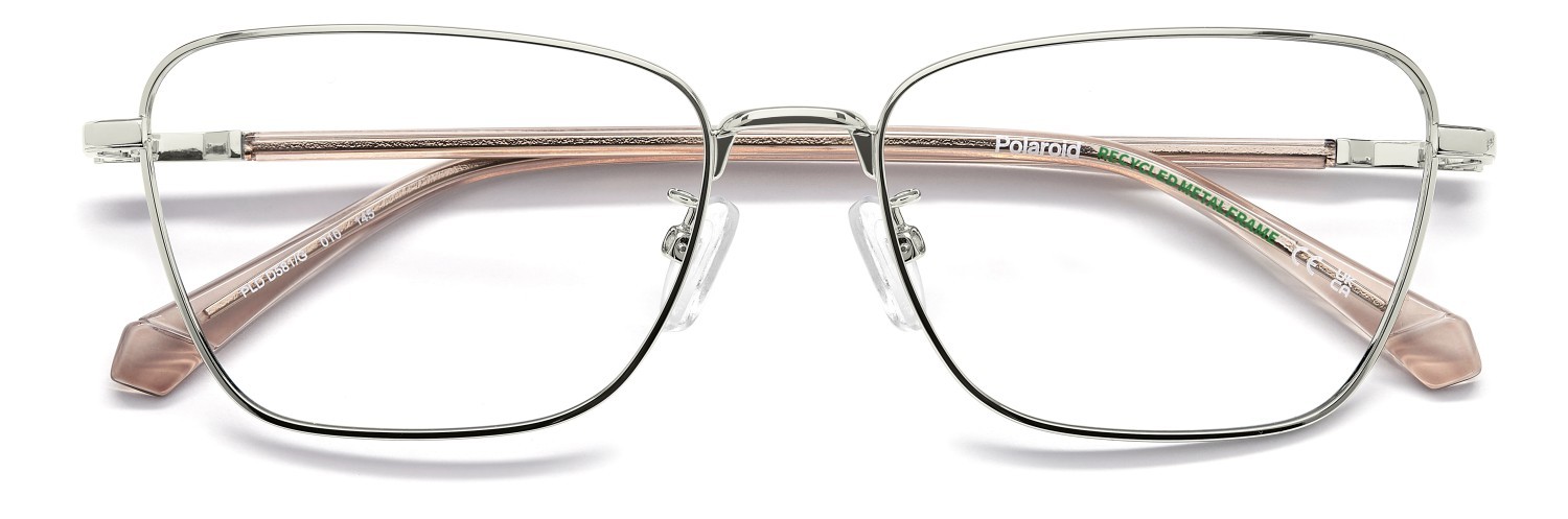 Eyeglasses Polaroid Pld D581/G 110053 010 color palladium shape cat eye 