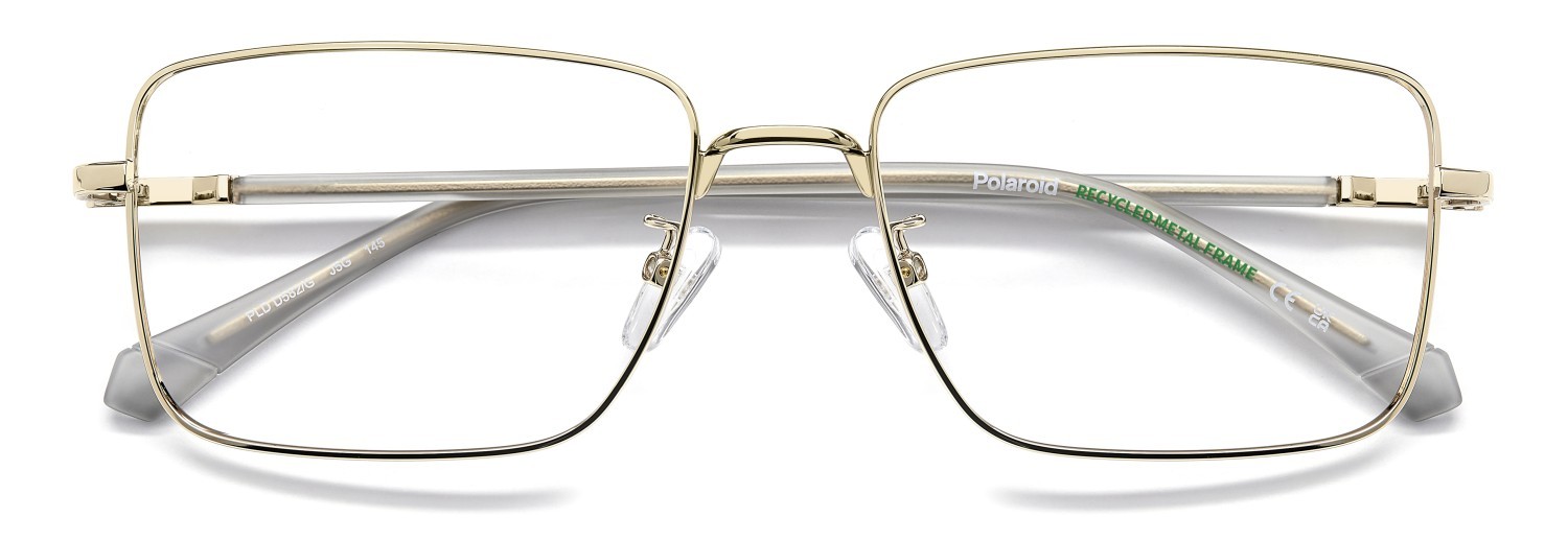 Eyeglasses Polaroid Pld D582/G 110054 J5G color gold shape rectangle 
