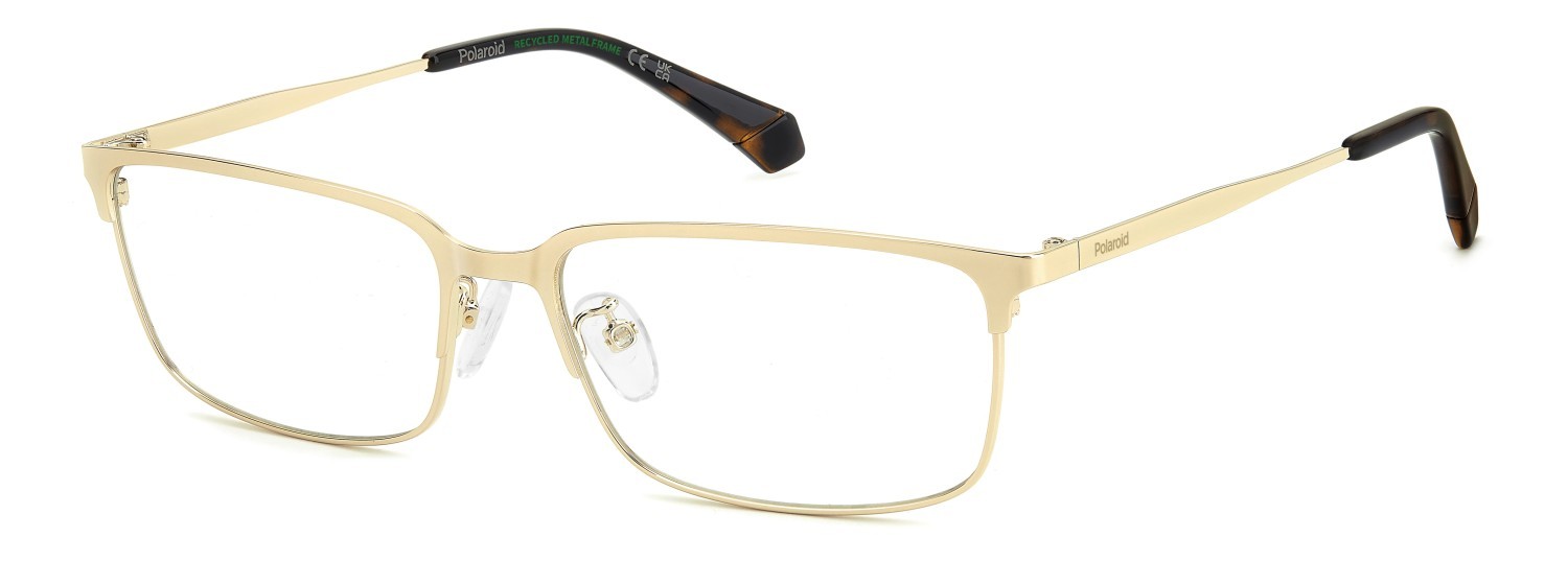 Eyeglasses Polaroid Pld D583/G 110055 J5G color gold shape rectangle 