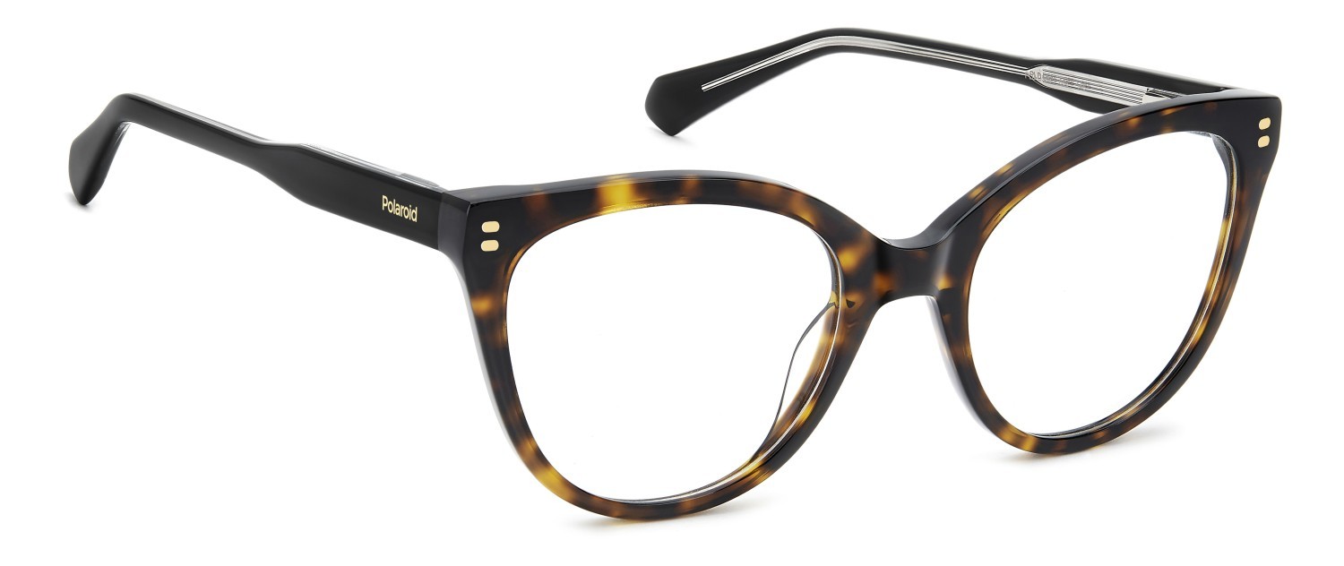Eyeglasses Polaroid Pld D585 110058 086 color havana shape cat eye 
