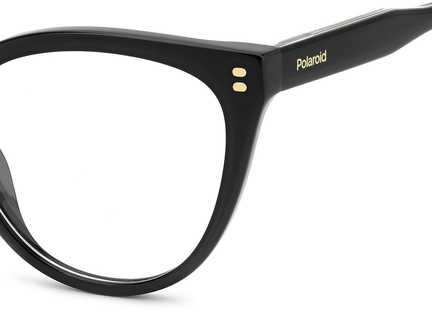Eyeglasses Polaroid Pld D585 110058 807 color black shape cat eye 