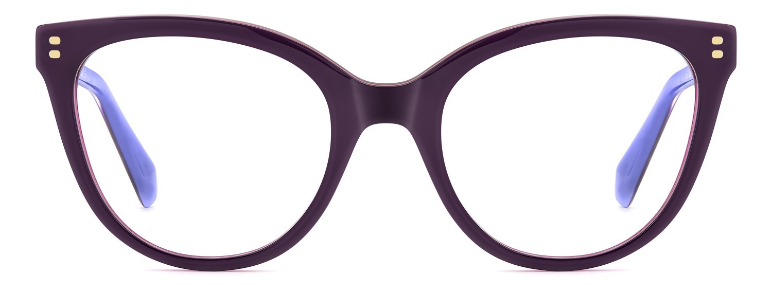 Eyeglasses Polaroid Pld D585 110058 B3V color violet shape cat eye 