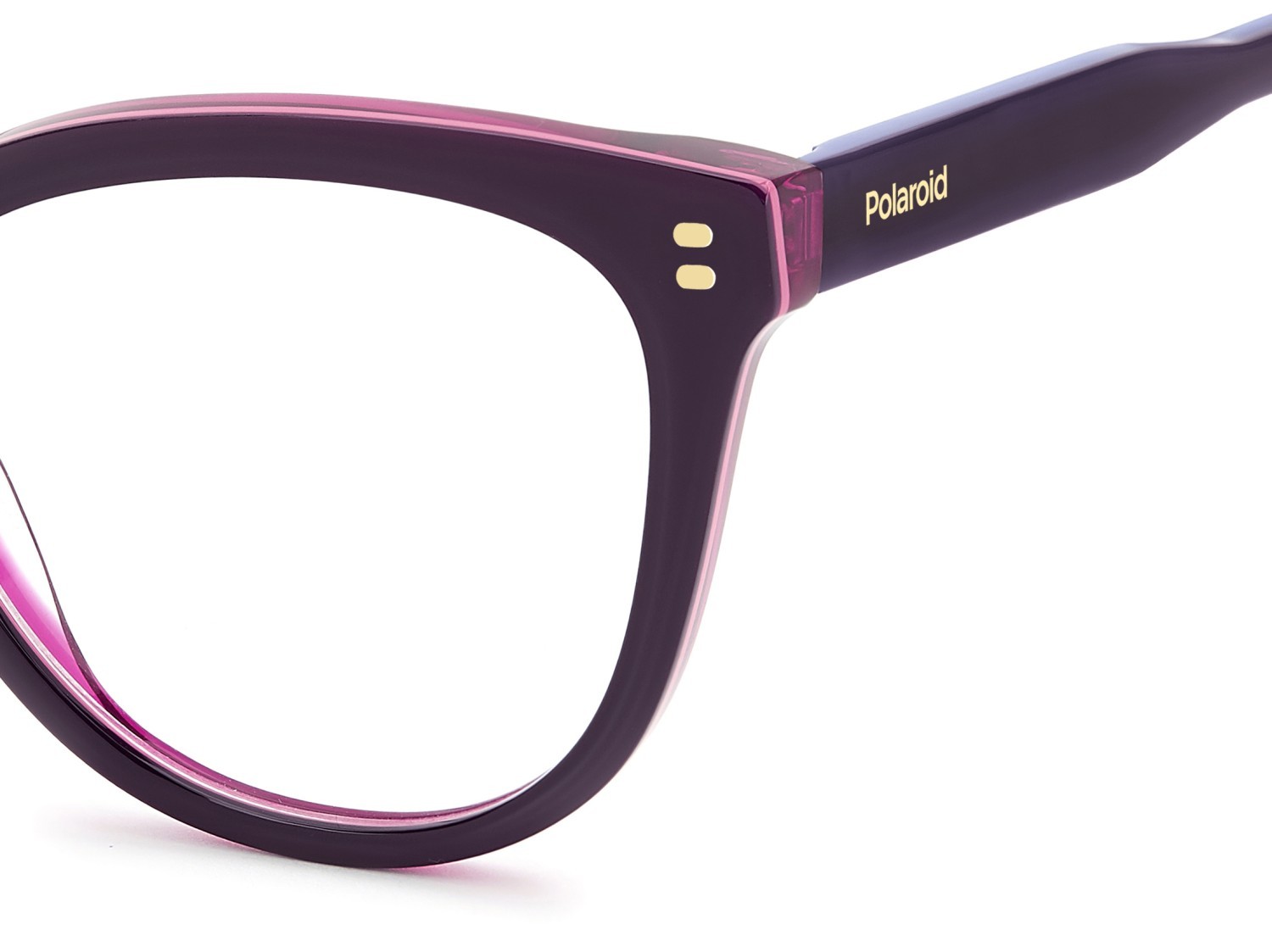 Eyeglasses Polaroid Pld D585 110058 B3V color violet shape cat eye 