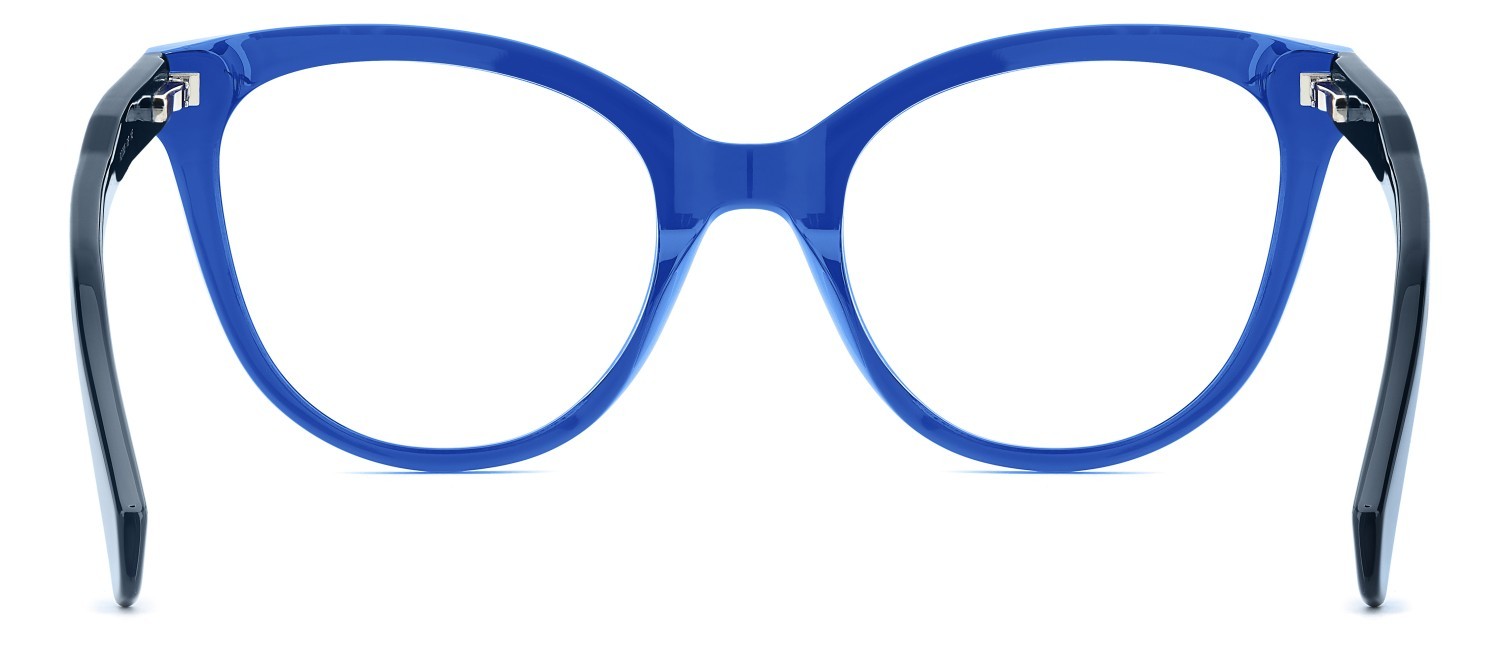 Eyeglasses Polaroid Pld D585 110058 PJP color blue shape cat eye 