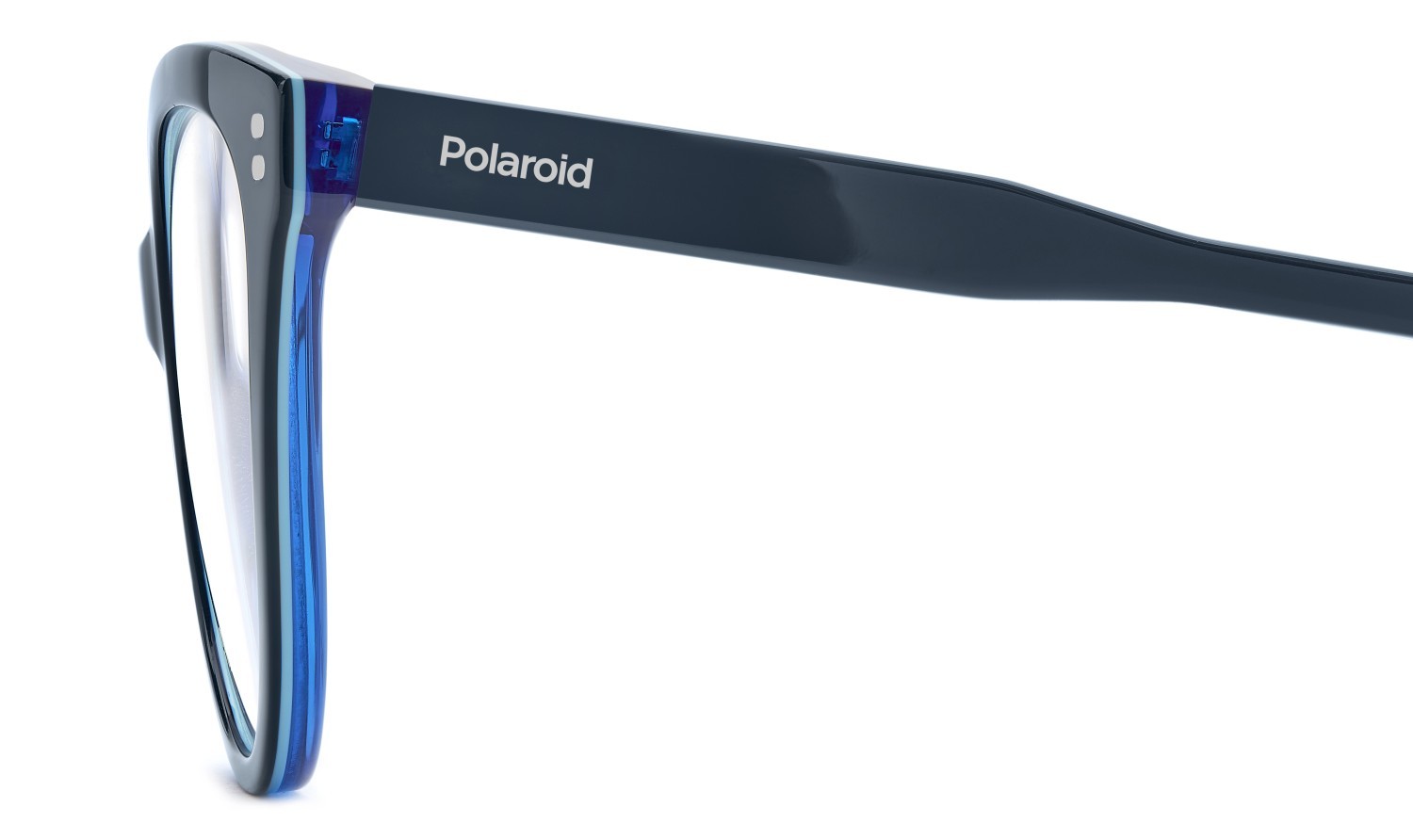 Eyeglasses Polaroid Pld D585 110058 PJP color blue shape cat eye 