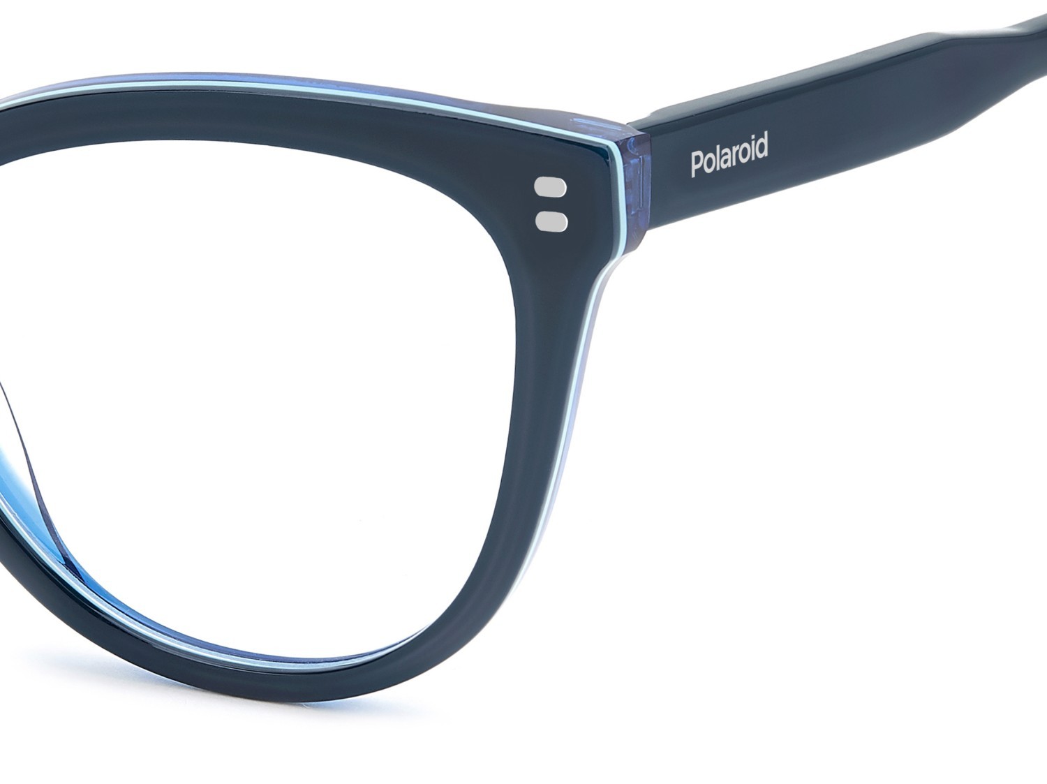 Eyeglasses Polaroid Pld D585 110058 PJP color blue shape cat eye 