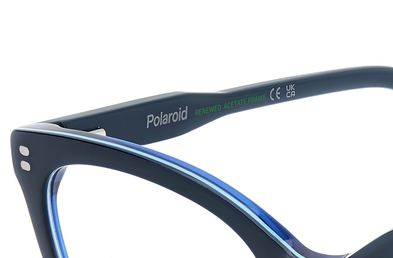 Eyeglasses Polaroid Pld D585 110058 PJP color blue shape cat eye 