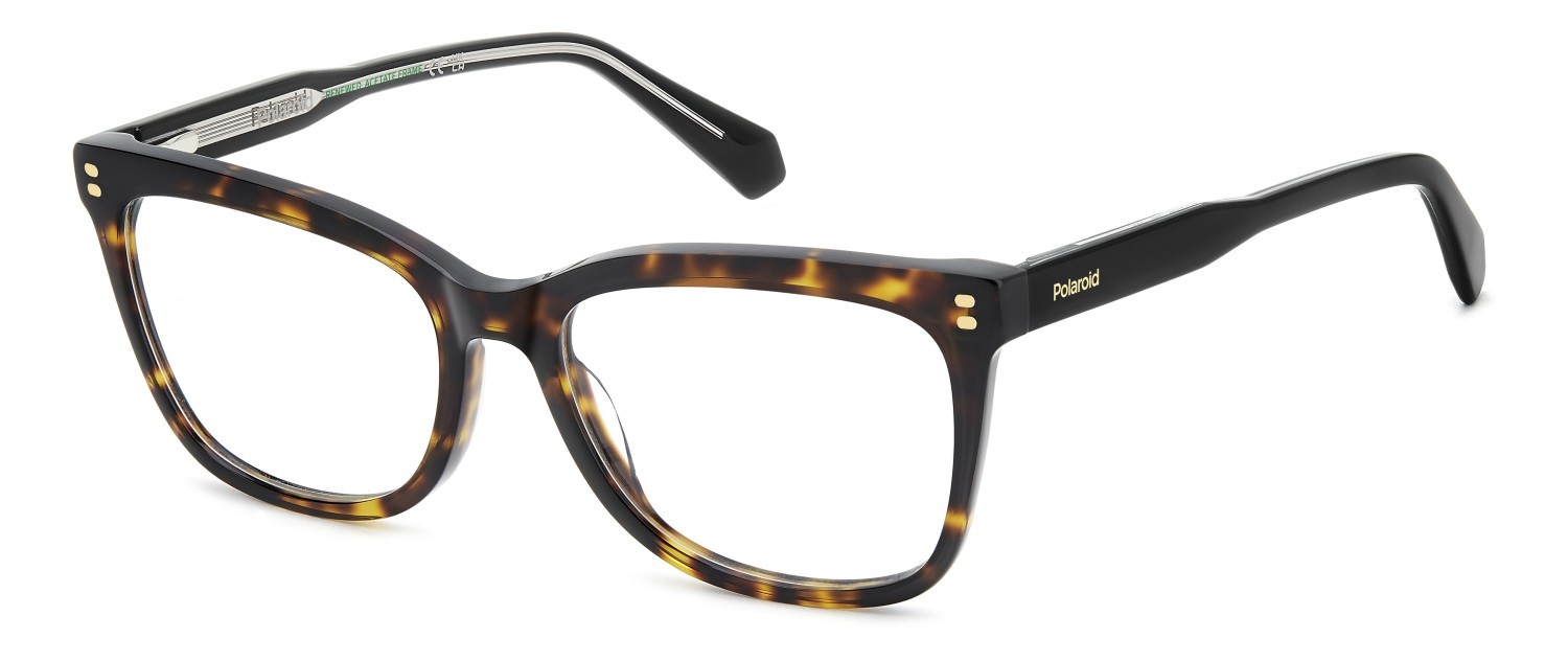 Eyeglasses Polaroid Pld D586 110059 086 color havana shape rectangle 