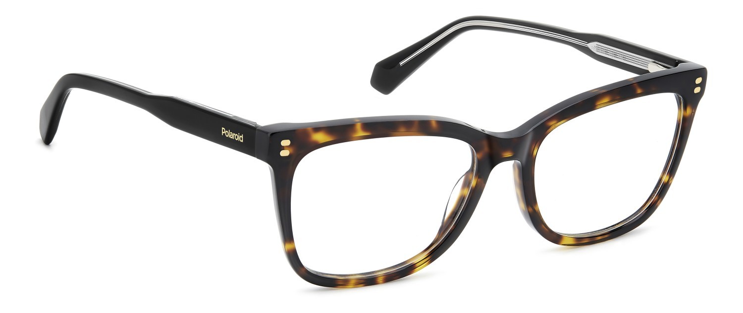 Eyeglasses Polaroid Pld D586 110059 086 color havana shape rectangle 