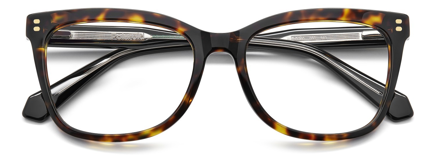Eyeglasses Polaroid Pld D586 110059 086 color havana shape rectangle 