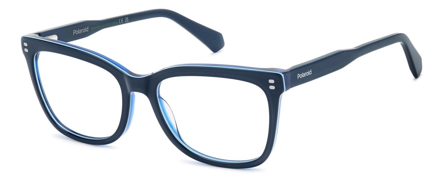 Eyeglasses Polaroid Pld D586 110059 PJP color blue shape rectangle 