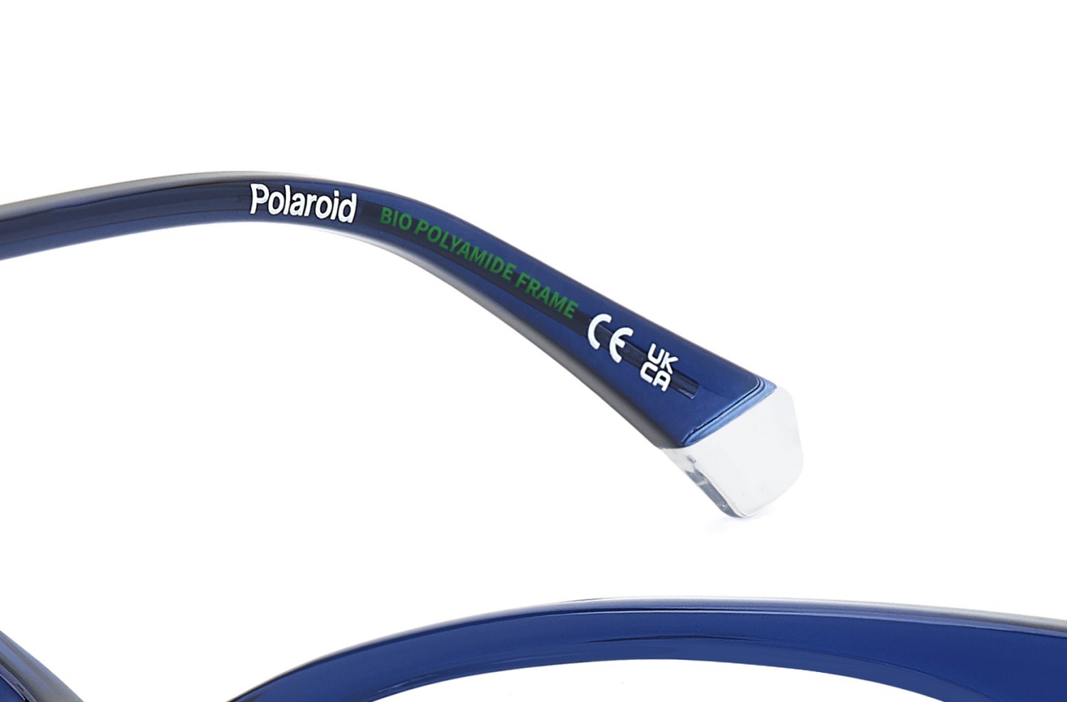 Eyeglasses Polaroid Pld D587 110060 PJP color blue shape cat eye 