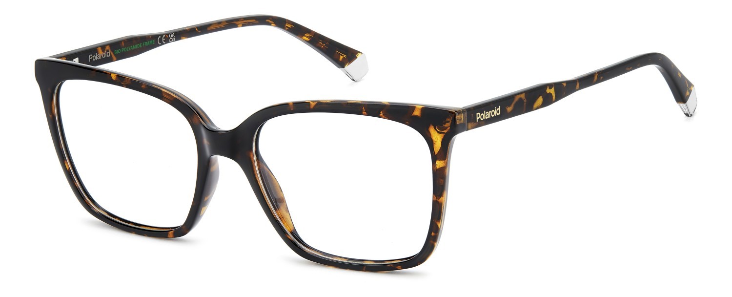 Eyeglasses Polaroid Pld D588 110061 086 color havana shape square 