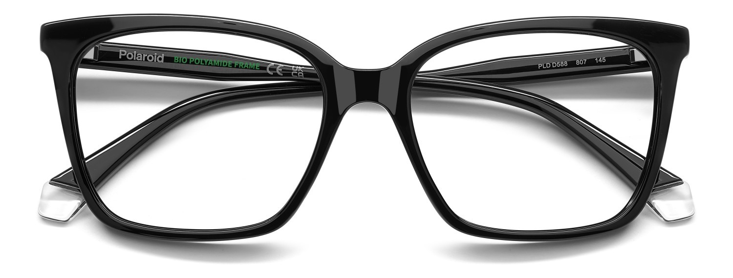 Eyeglasses Polaroid Pld D588 110061 807 color black shape square 